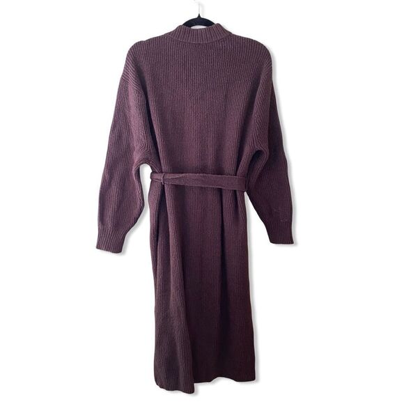 Song of Style Saniya Cardigan sweater Dark Chocolate knit maxi duster Revolve S - Picture 7 of 11